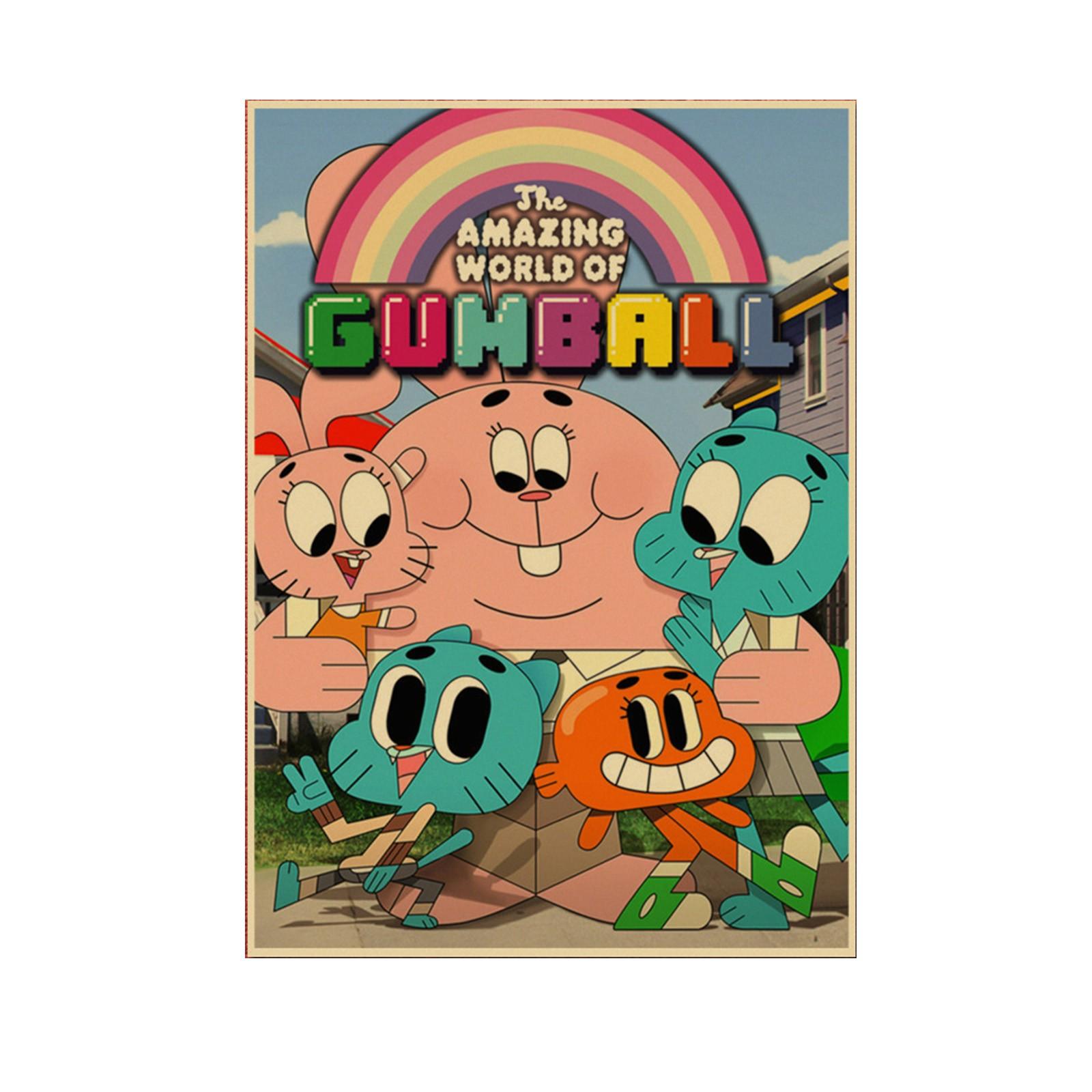 

Animation Kraft Paper Posters Children s Comedy Anime Decorative Paintings Dormitory Bedroom Photo Frame Wall Stickers One Size