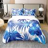 Palm Leaves Duvet Cover Monstera Leaf Comforter Covers Tropical Green Leaves Bedding Set White Marble Quilt Cover For Men Women