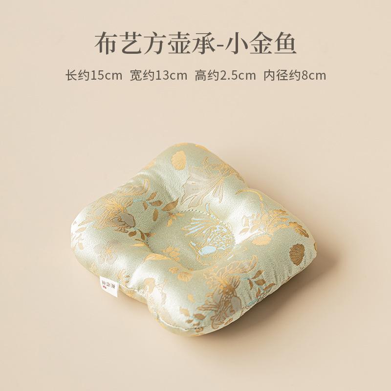 Untersetzer aus Stoff im chinesischen Stil Retro Tassenuntersetzer für Kaffeetassen Untertasse Hitzebeständige Platzsets Teetassenbasis Chinesisches Teeset Geschenke