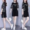 Complete Set of Loose and Casual Summer Short-sleeved and Short-shorts with A Stylish Tummy Cover