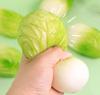 New Release Vegetable Cabbage Squeeze Toy For Kids Soft And Realistic Stress Relief Toy