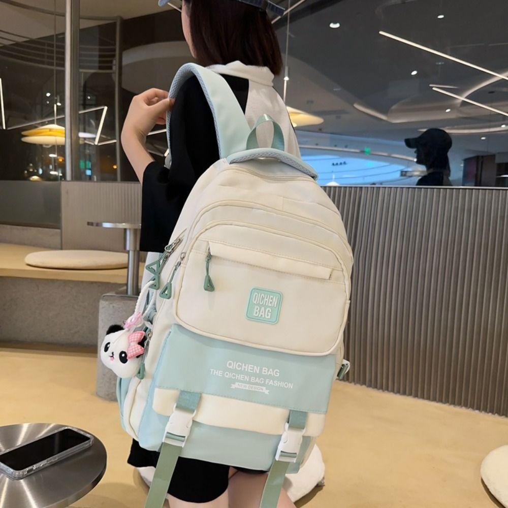 Waterproof Students School Bags Large Capacity Girls' Shoulder Bag Computer Backpack School
