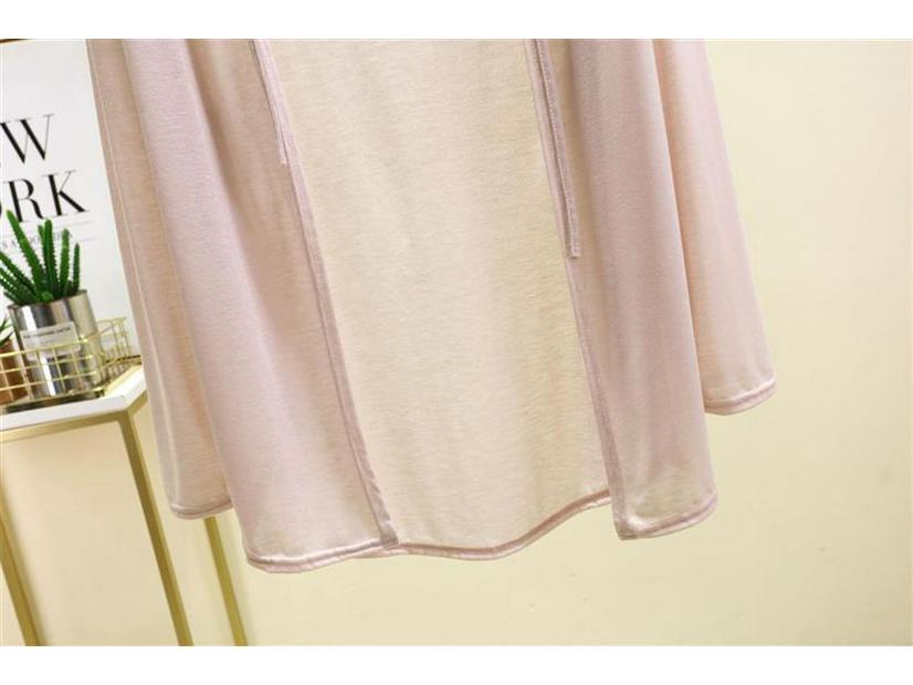 Women's Summer Tencel Hooded Cardigan - Solid Color Long Sleeve Shawl, Loose Plus Size AC Shirt Jacket