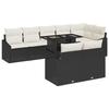 VidaXL Ensemble de Canapés de Jardin 9 Pièces avec Coussins Rattan Poly Noir 3349023