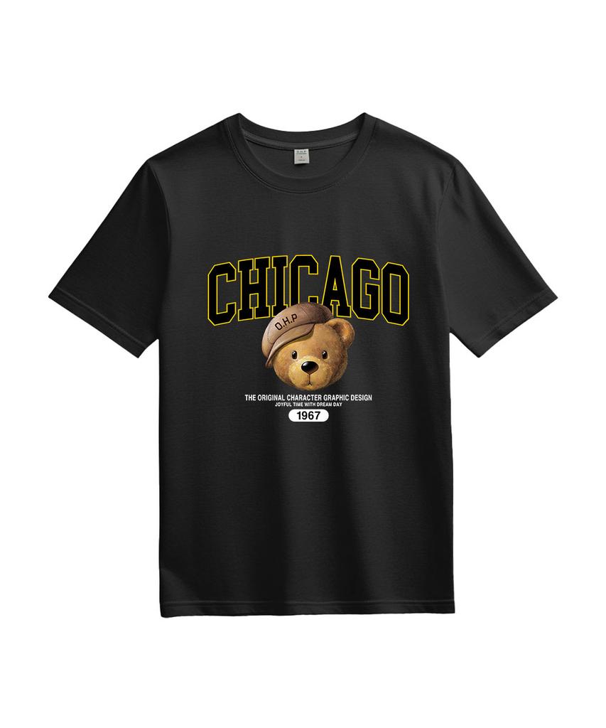 ONEHUNDREDPERCENT FOR WOMAN Ohpxdreamday Chicago Teddy No.2 Women'S Basic Short Sleeve T-Shirt