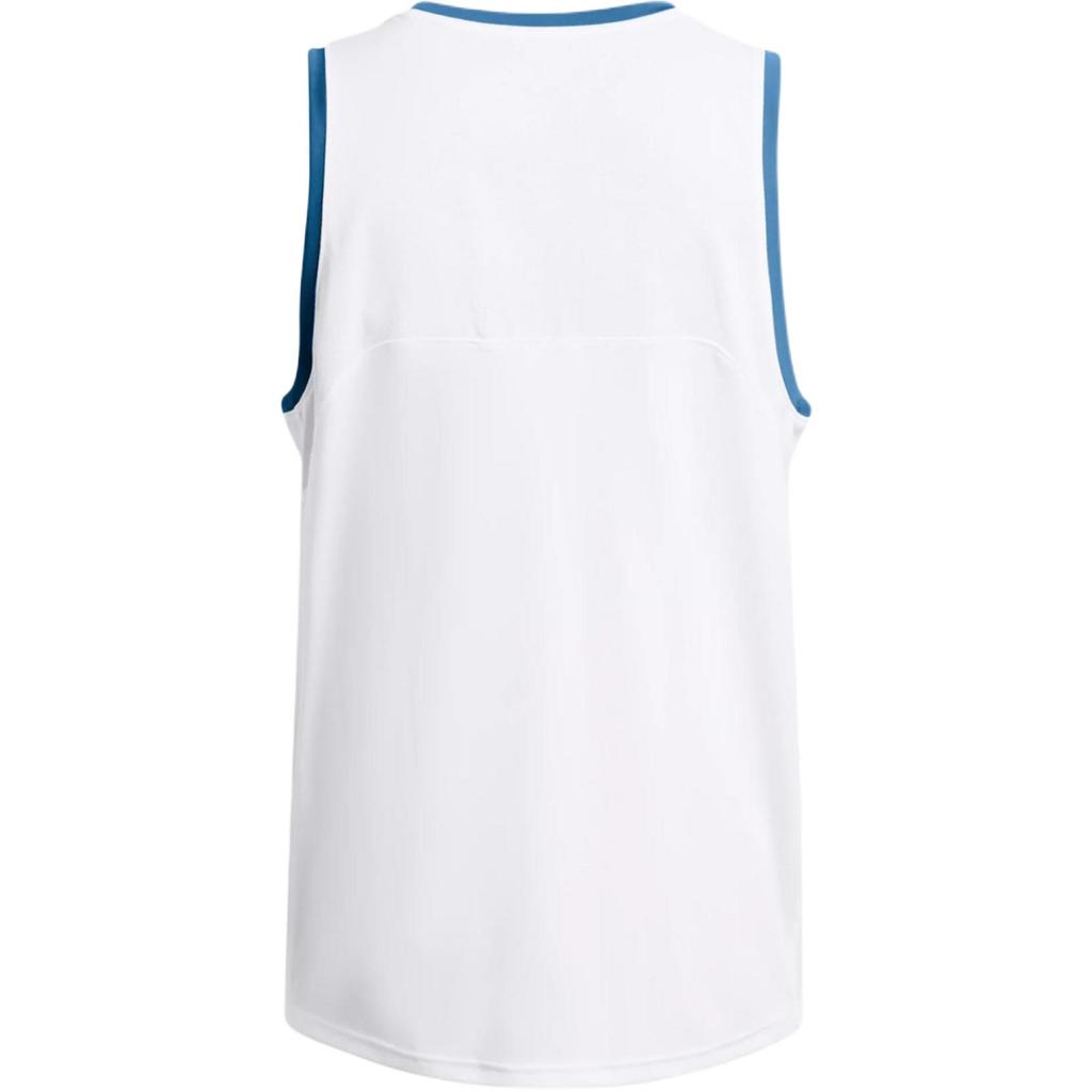Under Armour Loose Fit Sweat-Wicking Breathable Sleeveless T-Shirt Men Tops White 1383399-100
