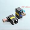 360° Rotatable Network Plug RJ45 Gigabit Adapter 90 Degrees Right Angle Elbow Universal Connector Male To Female Converter Rj45