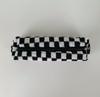 Knitted Plaid Zipper Cosmetic Bag Makeup Brush Pencil Bag School Pen Case