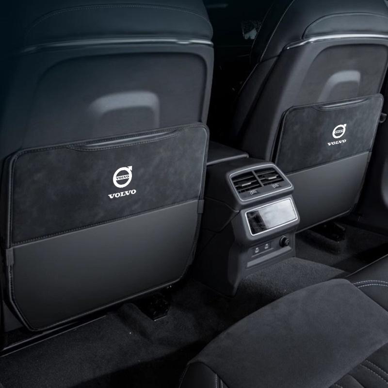 Auto Logo Sitzrücken Schutzmatte Schmutzabweisend Anti-Tritt-Pad Für Volvo XC60 V50 V40 XC90 S60 S40 S80l V90 V60 EX90 S90 XC40 C40