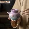 140ml Hand-painted Daisy Teapot Luxury Tea Infuser Pot Tea Maker Kettle With Ball Hole Flower Tea Chinese Tea Set Decoration