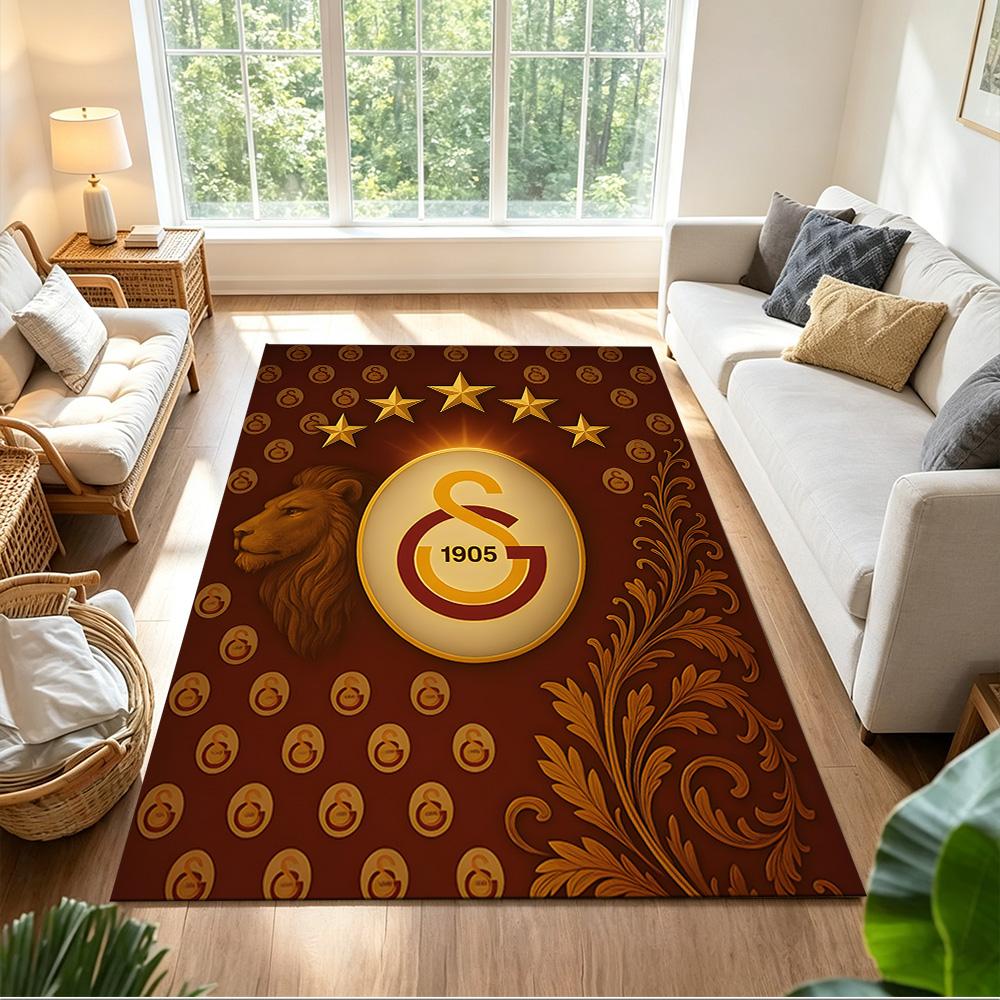 Aslanlar GS Floor Rug Office Rug Perfect for Entryway Game Room Dining Room Dormitory Anti-slip Rug Office home decor Perfect Gift for Women/Men