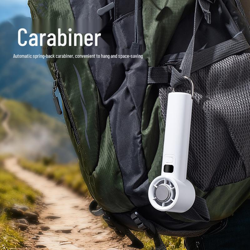 Cross-Border High-Speed Handheld USB Mini Fan with Hanging Buckle and Cooling Ice Pack.