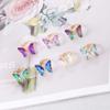 Personality Women Korean Girls Crystal Fashion Jewelry Finger Rings Butterfly Open Ring