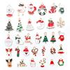 20-100pcs Snowman Cartoon Resin Figurine Pendant Alloy Hand-made Hanging Materials  Home
