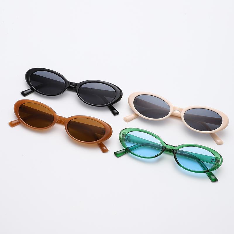 3pcs Fashion Small Oval Sunglasses Women Classic Brand Vintage Men Sun Glasses UV400 Female Shades Lady Goggle UV400