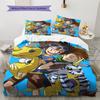 Digimon CharactersPattern Bedding Quilt Set  Home Decoration  Gift (1 * Duvet Cover + 2 * Pillowcase  Without Core)
