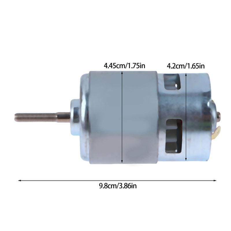 755 Thread Electric Motor 21V Grass Cutter Motor with Long Shaft Power Tool Accessory for Lawn Trimmer Easy to Use