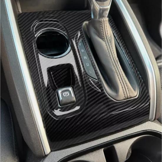 Carbon Fiber Gear Shift Panel Cover Trim For Chevrolet Colorado -2026