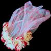 jijijing Rose Headband, Blood-Stained Veil Halloween Zombie Bride Headpiece, One-Piece Design Breathable Mesh Hair Hoop for Haunted House Cosplay