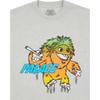 Palace FW21 Large Up T-Shirt Grey Marl Cartoon Print Crew Neck Short Sleeve Unisex T-Shirt PAL-FW21-391