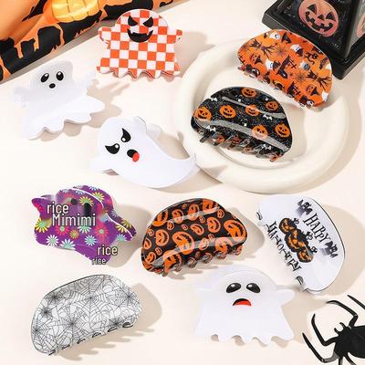 Kreative Halloween Acryl Hai Haarklammer - Damen Einzigartiges Hochsteckfrisur-Accessoire