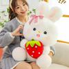 Strawberry Stuffed Rabbit Animal Plush Toy Backpack Cartoon Badroom Decoration