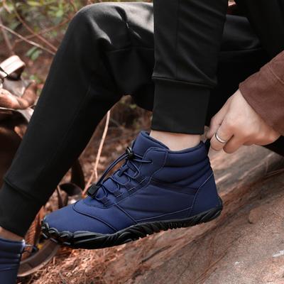 Winter New Men's and Women's Outdoor Leisure Sports Non-slip Waterproof Piled Thickened High-top Snow Boots Cotton Shoes