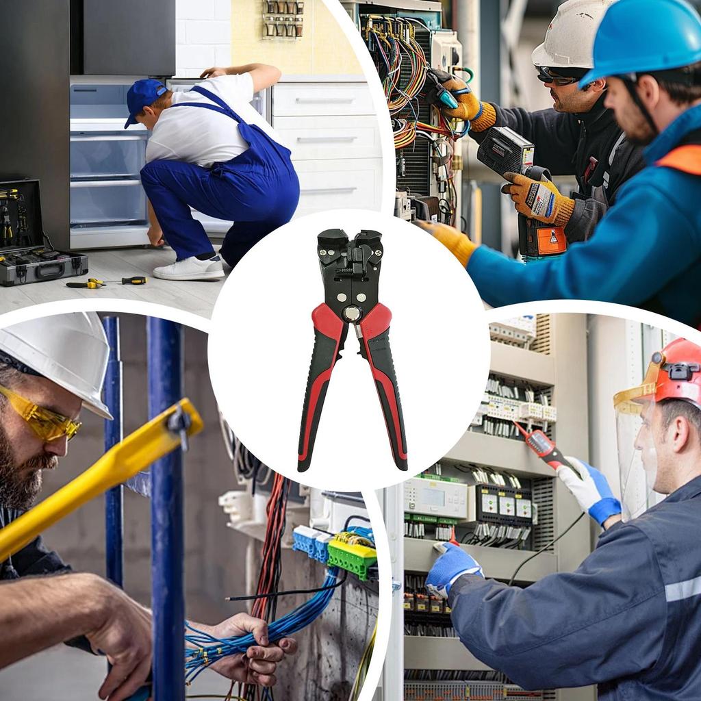 Wire Stripper Tool Self-Regulating Multi-function Cable Stripper Tool For Electrical Cutting Splitting Crimping Winding Clamping