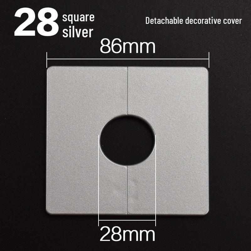 Square Detachable Cable Hole Cover Plate – Adhesive Decorative Wall Plug with Buckle for TV.