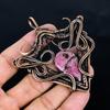 Rhodonite Pendant Gemstone Jewelry, 999 Copper Wire Wrapped Handmade Pendant, Latest Design Jewelry