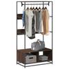 VidaXL Wardrobe Brown Oak 90x50x180 Cm Engineered Wood, Storage Cabinet, Wardrobe Organizer, Cabinet, 849298