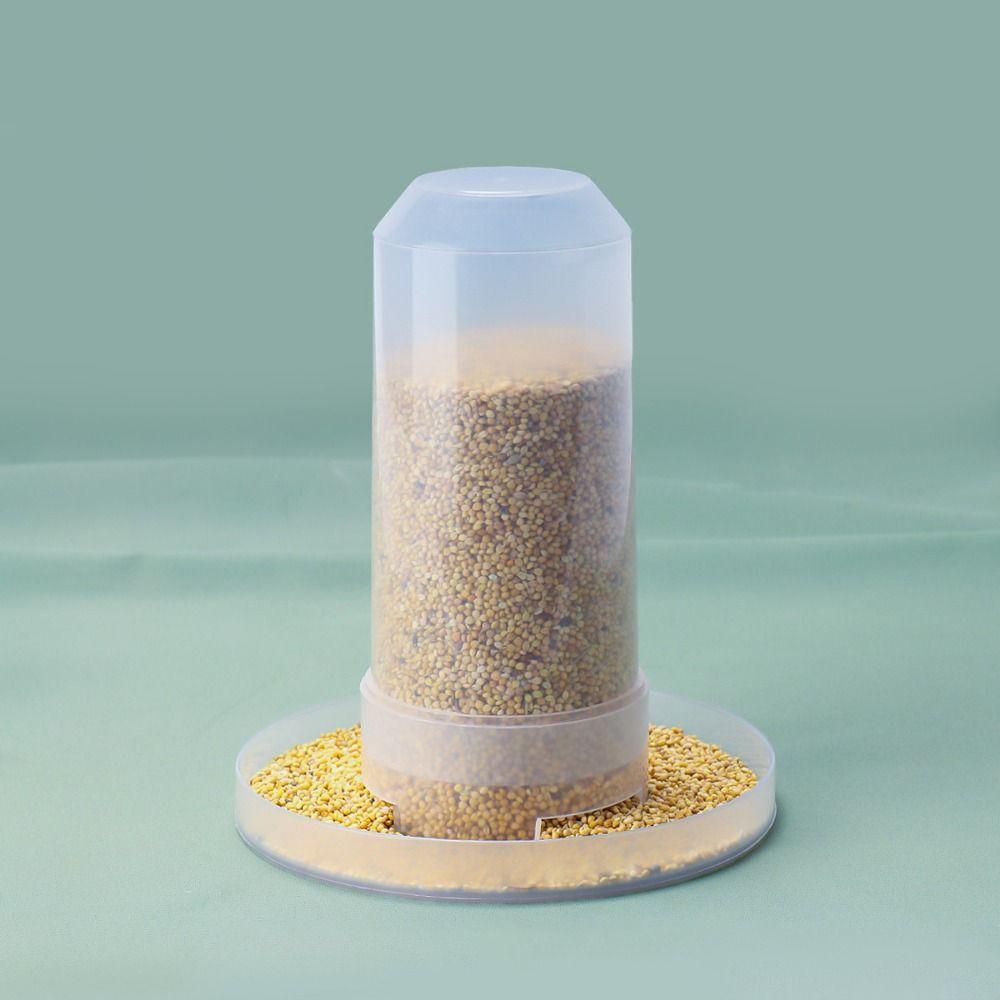 Transparent Automatic for Chicken Dove Parakeet Pigeon Food Box Parrot Water Dispenser Pigeon Feeder Bird Drinking Fountain