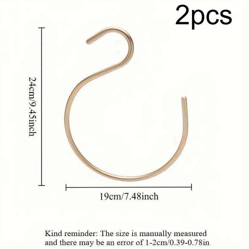 

2pcs Hat Hangers For Closet, Space Aluminium Hat Organizer, Crossbar Hanging Hooks For Hats Towels Scarf, Versatile Hanging Hook