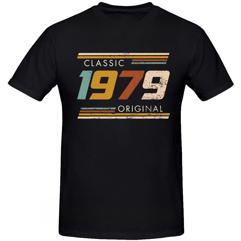 Made in 1979 Limited Edition 45th Birthday Cassette Tape T Shirts Summer Graphic Cotton Streetwear Short Sleeve Tshirt Men