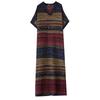 Short Sleeve Plus Size Vintage New In Dresses for Women Casual Loose Maxi Long Summer Dress