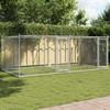 Vidaxl Klatka Dla Psa, Z Drzwiami, Szara, 4X2X1,5 M, Stal