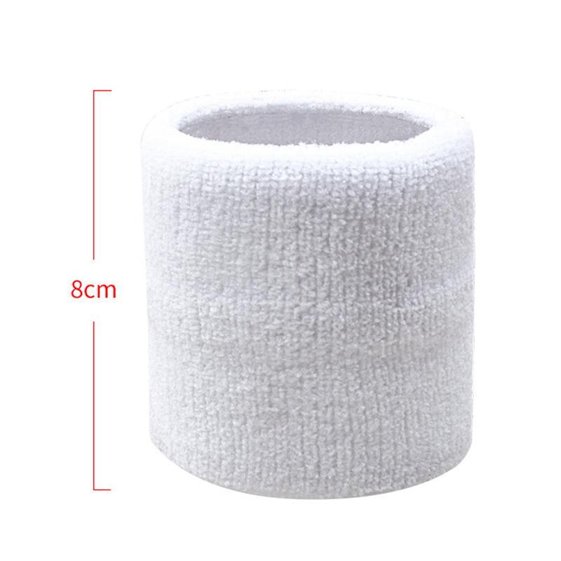Cotton Wrist Support Band Wristband Sport Bracers Sweat Towel Cuff Tennis Wrist Guard Protector Strap Fitness Run Sweatband Gym