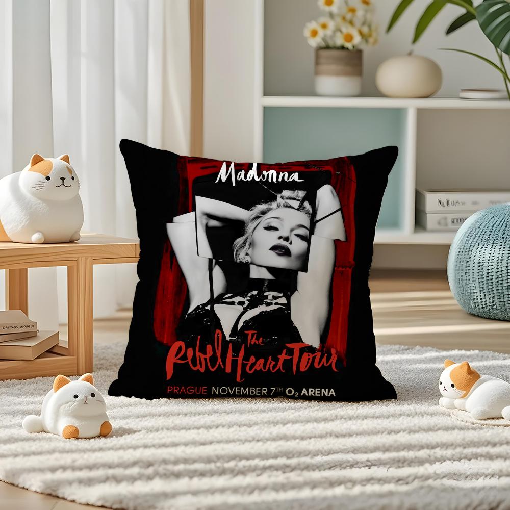 Singer M-MadonnaS C-CicconeS Pillow Case Silky Elegant Comfort Sofa Bed Invisible Zipper