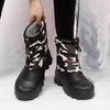 Herren Winter Warme Schneestiefel Gummi Wanderstiefel Outdoor Mid Calf Camouflage Duck Boots Wasserdicht Übergröße