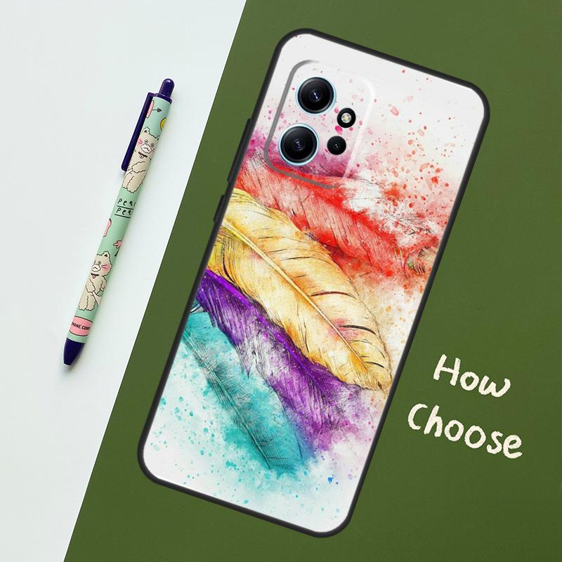 Feather Case For Xiaomi Redmi Note 14 Pro 13 9 10 11 12 12S Cover For Redmi 15C 15 13C 12C 14C 10C