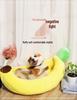 Cartoon Banana Pet Bed Cushion for Cats and Dogs - Winter Warmth