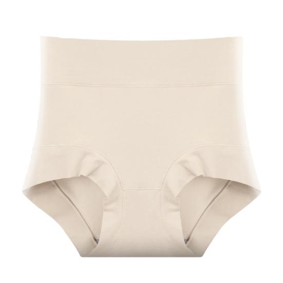 Damen Hohe Taille Baumwolle Unterwäsche Bauchkontrolle Einfarbig Stretch Atmungsaktiv Damen Damen Slips Unterhosen