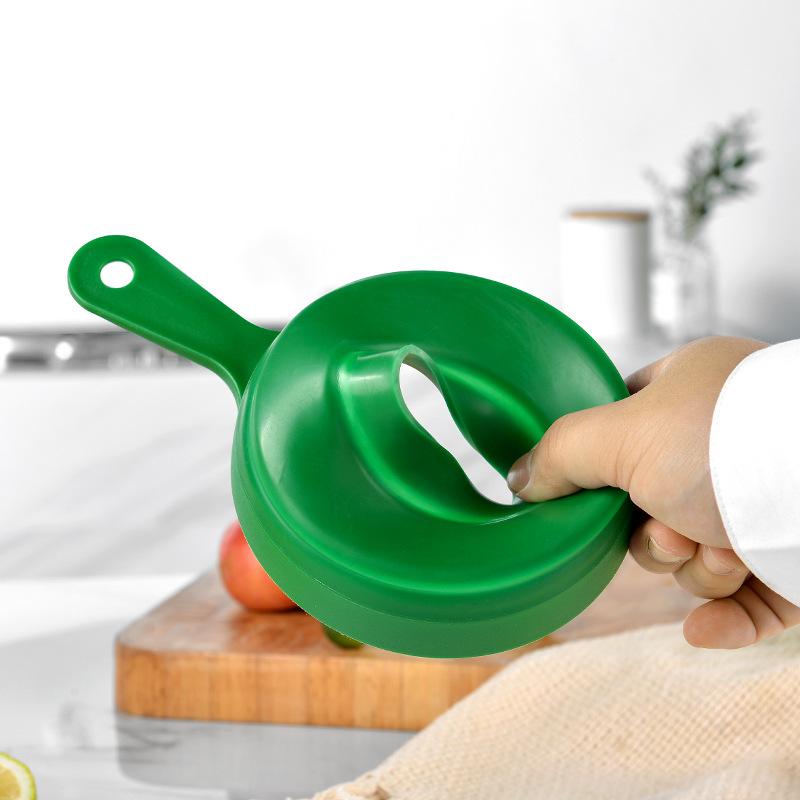 Foldable Silicone Funnel Collapsible Liquid Oil Jam Funnel Wide Mouth Jar Funnel With PP Plastic Handle Canning Kitchen Tools