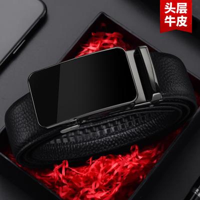 First Layer Cowhide Automatic Buckle Men'S Belt Casual Business Pants With Middle-Aged And Young Men'S Belt