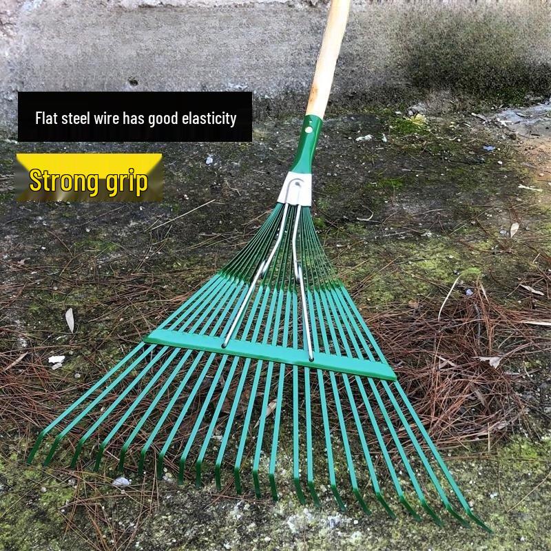 Jundingying 22-Tooth Flat Steel Wire Garden Rake