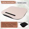 Easy Use Desk Bed Cushion Knee Lap Handy Computer Reading Writing Table Tablet Tray Cup Holder Laptop Stand Cushion Desk Office