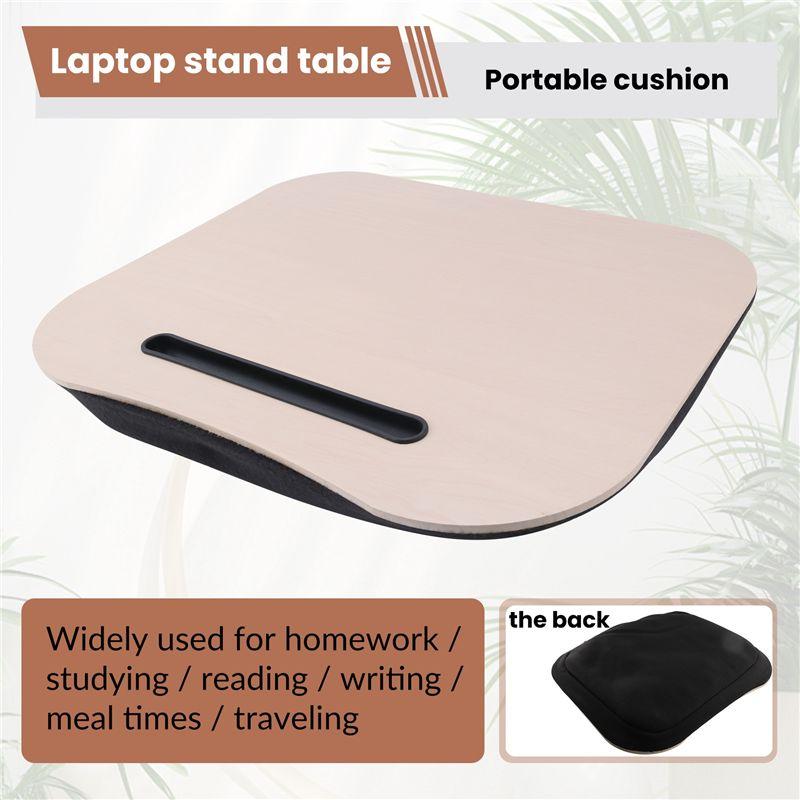 Easy Use Desk Bed Cushion Knee Lap Handy Computer Reading Writing Table Tablet Tray Cup Holder Laptop Stand Cushion Desk Office