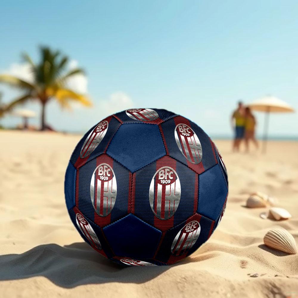 1 pz Pallone da Calcio Bologna FC 1909 Misura 5 Pallone da Calcetto Indoor alla Moda Colorato Gioco in Cortile - Ottimo per Regalo agli Appassionati di Sport HE14
