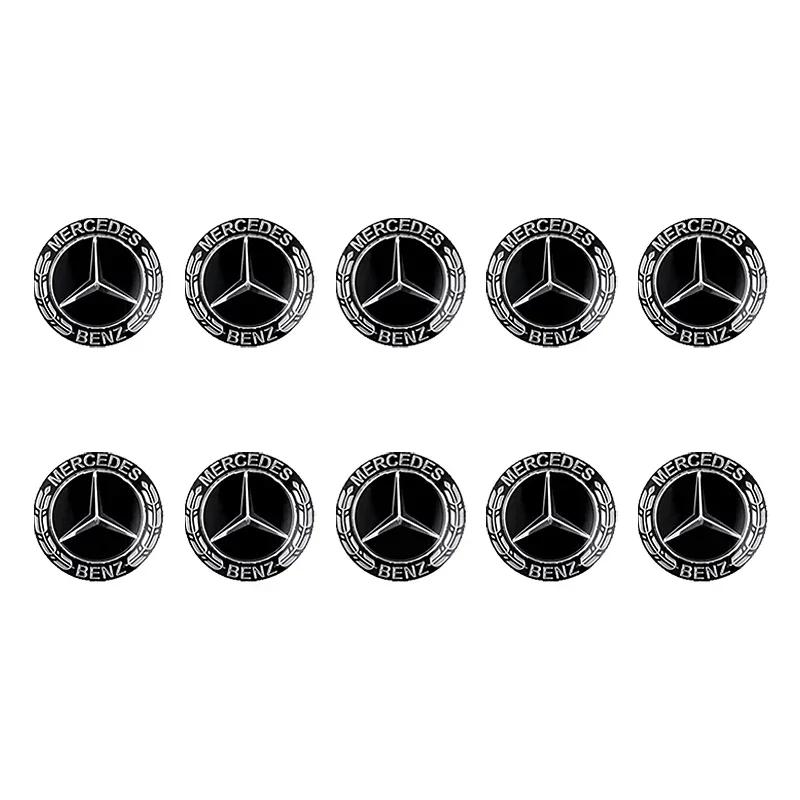 C200 E200 Für Mercedes Benz Auto Emblem Abzeichen Aufkleber Auto Steuer Schlüssel Logo Dekoration Für Mercedes Benz AMG W204 W203 W205 W206