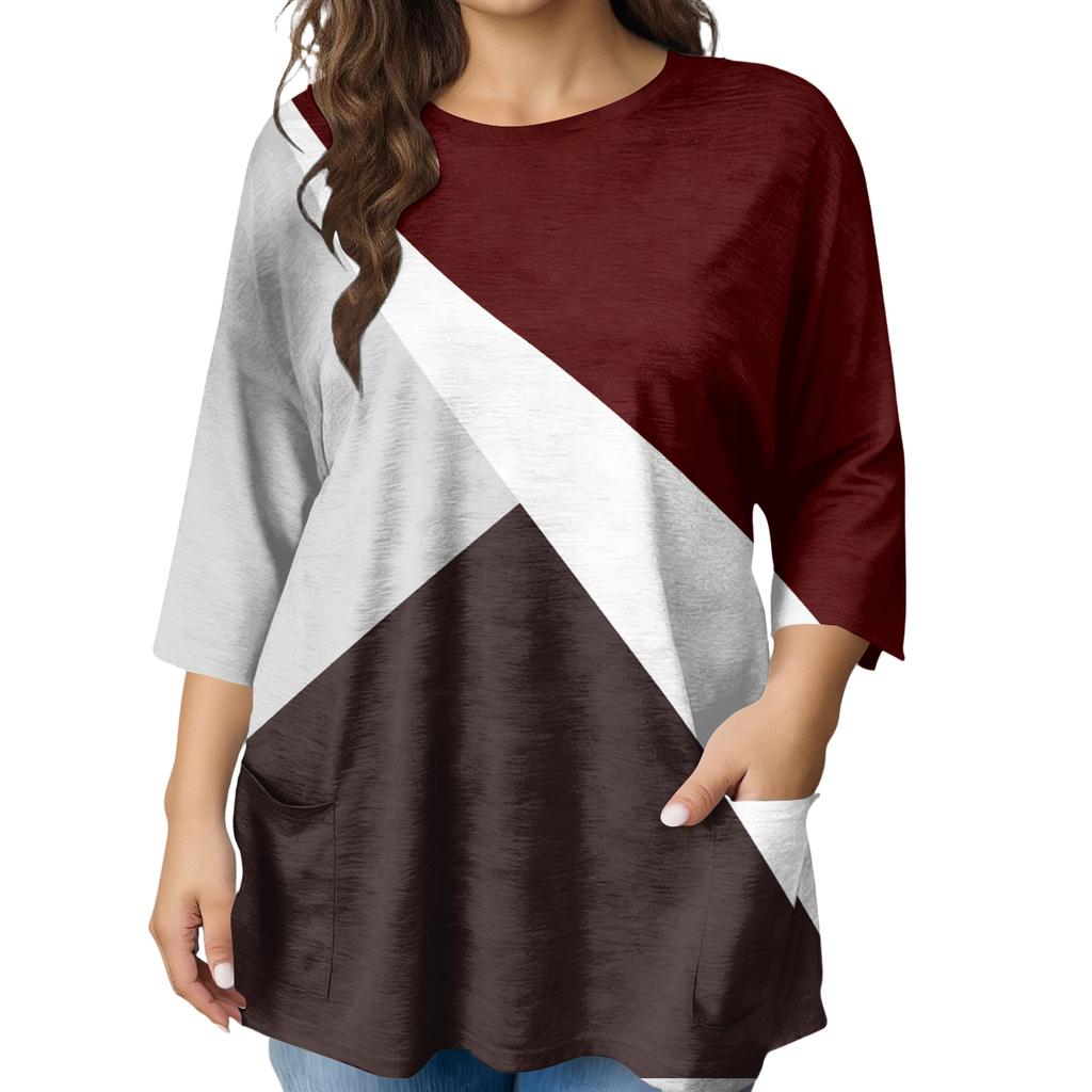 Damen Mode Übergröße Bedruckte Kurzarmbluse Für Elegantes Pendeln Und Freizeitkleidung